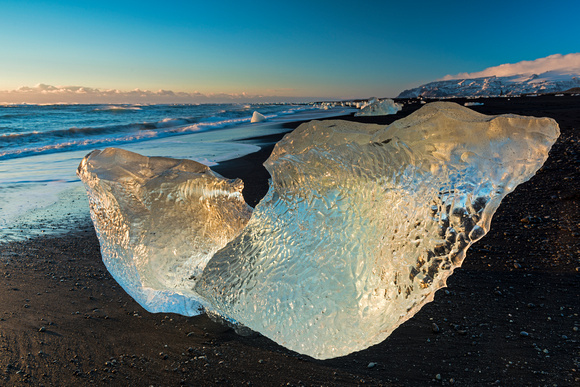 Glacial Ice on Beach